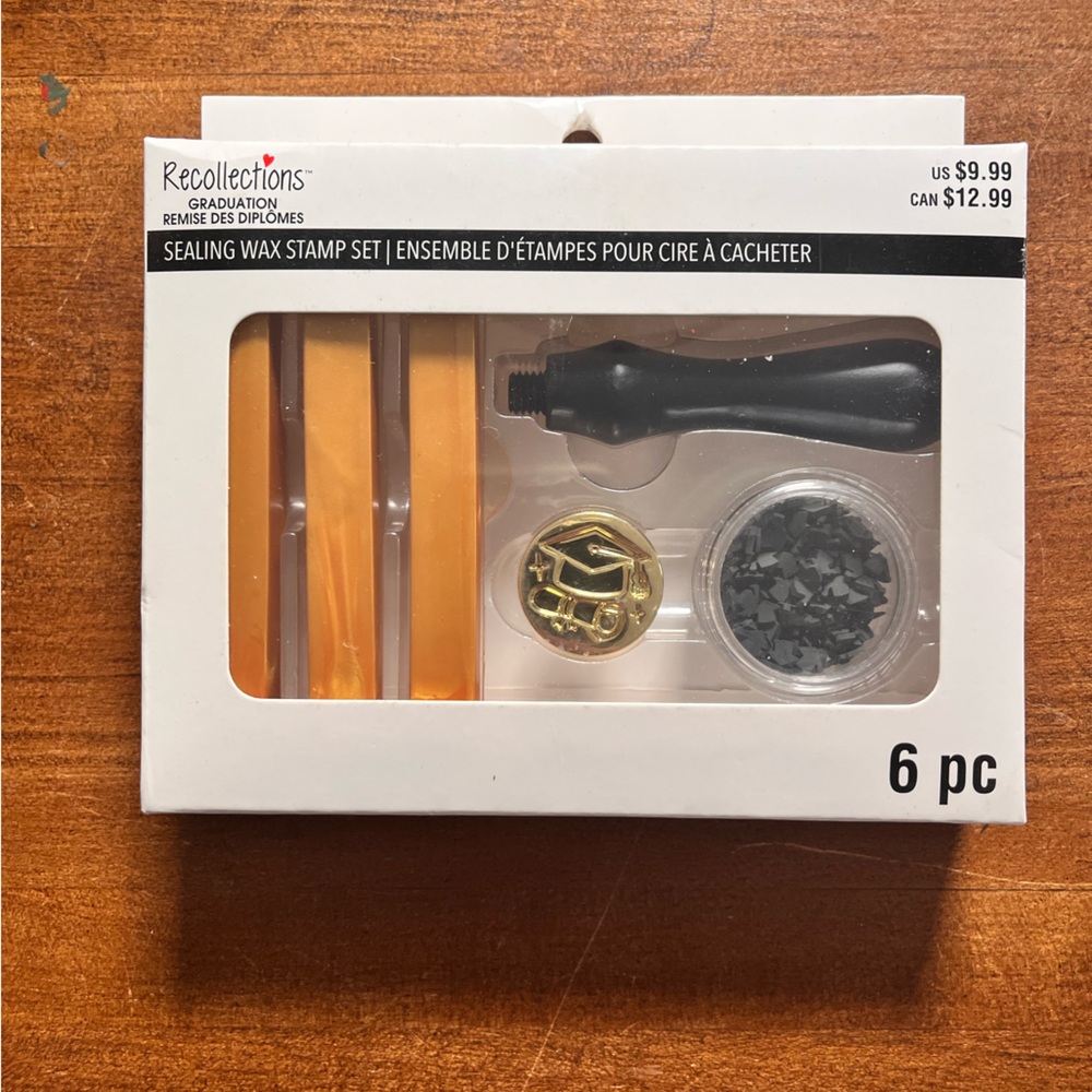 Recollections Black and Gold Wax Stamp Kit